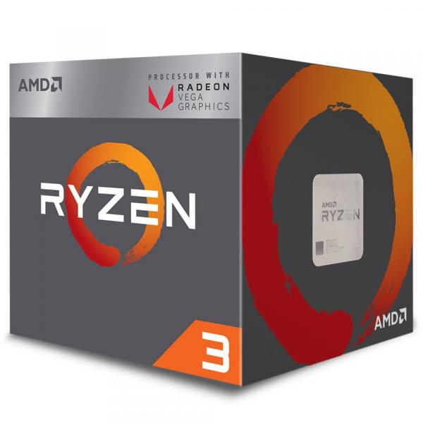 Processador AMD Ryzen 3 2200G C/ Wraith Stealth Cooler, Quad Core, Cache 6MB, 3.5GHz (3.7GHz Max Turbo), VEGA, AM4 - YD2200C5FBBOX