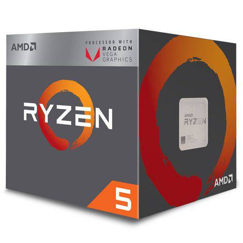 Processador Amd Ryzen R5-2400g 3.9ghz Am4 6mb Radeon Vega