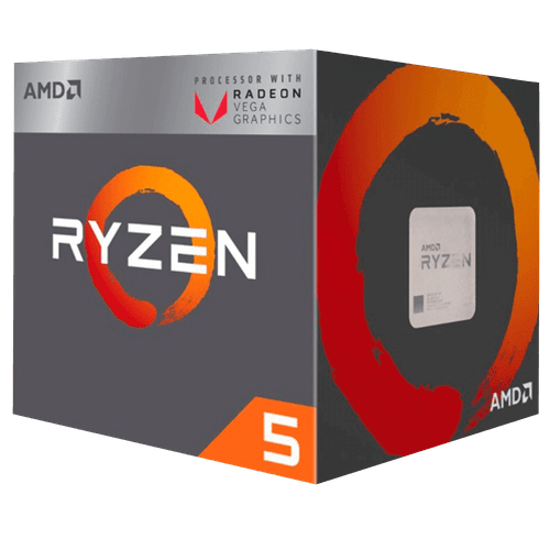 Processador AMD Ryzen 5 2400G AM4 3.9GHZ MAX BOOST 6MB Cache Radeon RX Vega YD2400C5FBBOX