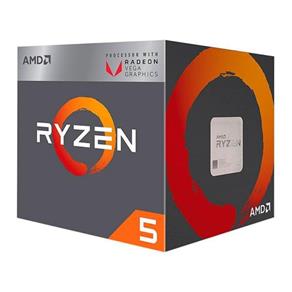 Processador AMD Ryzen 5 2400G Quatro Núcleos Cache 6MB 3.6GHz AM4, YD2400C5FBBOX