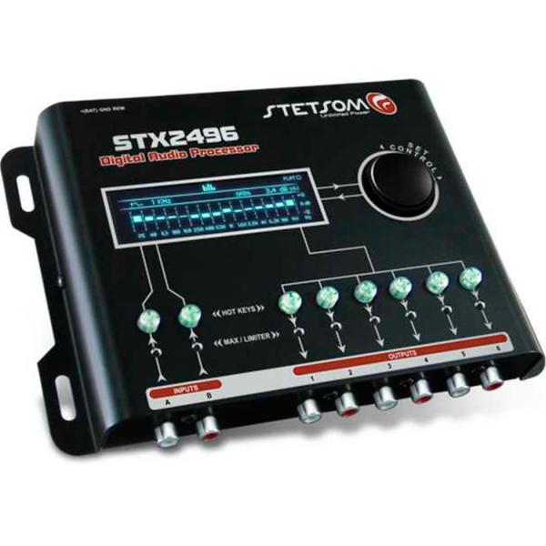 Processador de Áudio STX2496 2 Entradas e 6 Saídas - Stetsom - Stetsom