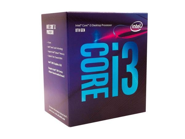 Processador Intel Core I3 8100 3.6ghz 6mb 8ª Geração Coffee Lake 1151 Bx80684i38100