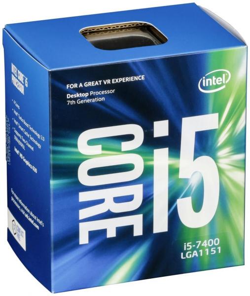 Processador Intel Core I5-7400 LGA 1151 Kaby Lake 7a Geração Cache 6MB 3.0Ghz (3.5GHz Max Turbo) Intel HD Graphics 630