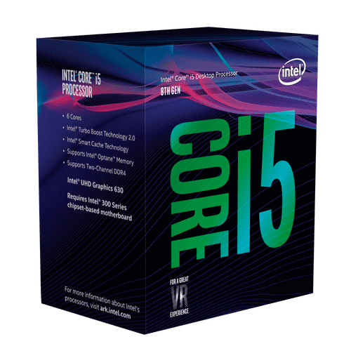 Processador Intel Core I5-8400 Coffee Lake LGA1151 Cache 9MB 2.8GHZ (4.0GHZ MAX TURBO) UHD Graphics 630 - BX80684I58400