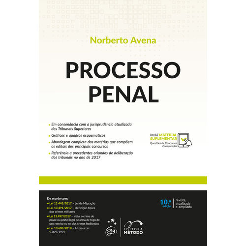Processo Penal - 10ª Edição (2018)