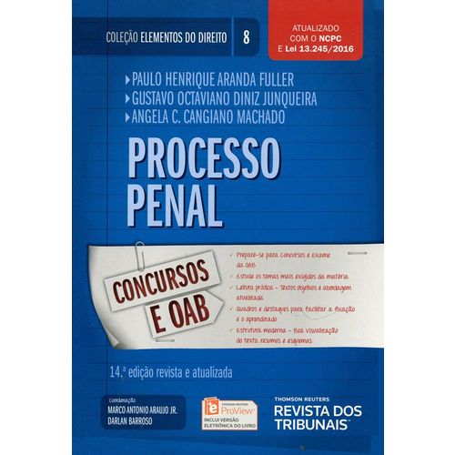 Processo Penal - Vol 8 - Rt