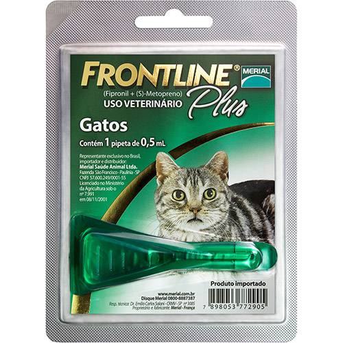Tudo sobre 'Produto Antipulgas e Carrapatos P/ Gatos - Frontline Plus'