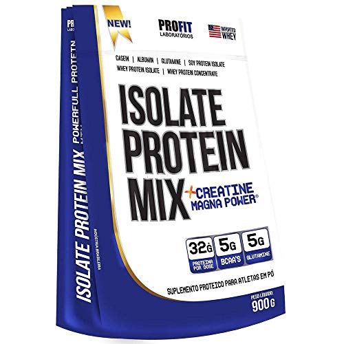 Profit Laboratório Isolate Protein Mix Refil 900G Morango Profit