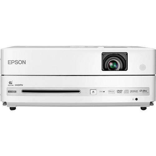 Projetor Epson Powerlite Presenter HD 3LCD WXGA Widescreen HD DVD Player Embutido