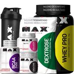 Promoção Max Titanium Kit Ganho De Massa Muscular Whey Protein