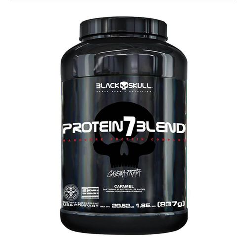 Protein 7 Blend 837g Caramelo - Caveira Preta - Black Skull