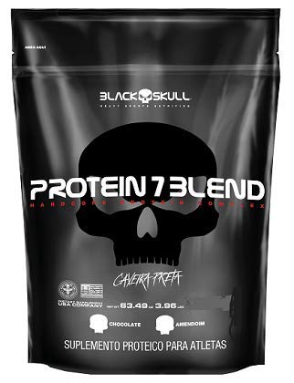 Protein 7 Blend - 837g Refil Chocolate - Black Skull, Black Skull