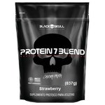 Protein 7 Blend - 837g Refil Strawberry - Black Skull