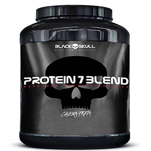 Protein 7 Blend, Black Skull, Morango, 1800 G