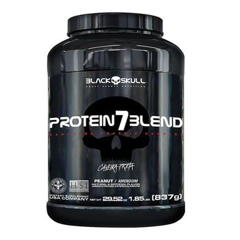 Protein 7 Blend (Caveira Preta) 837g Pote - Black Skull