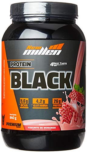 Protein Black Morango, New Millen, 840g