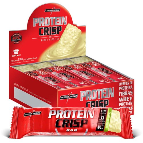 Protein Crisp Bar 45g Trufa de Limão Caixa C/ 12 Unidades - Integralmedica