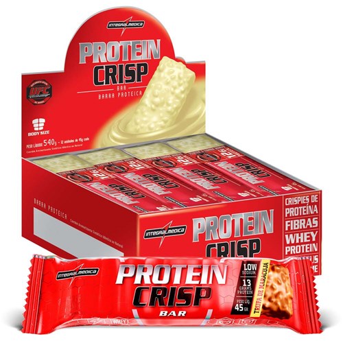Protein Crisp Bar 45g Trufa de Maracujá Caixa C/ 12 Unidades- Integralmedica