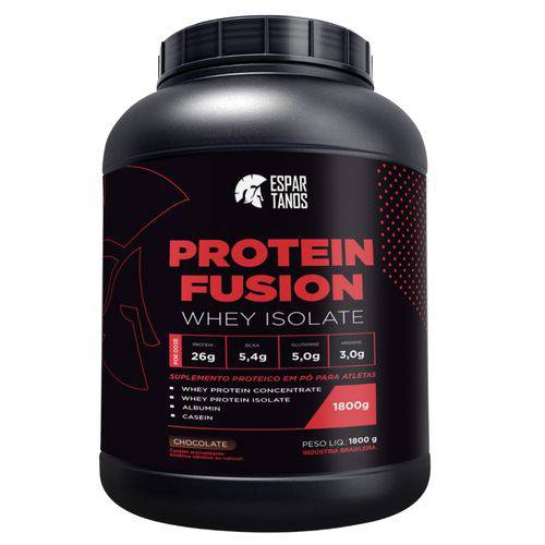 Tudo sobre 'Protein Fusion Whey Isolate 1,8kg - Espartanos Nutrition'
