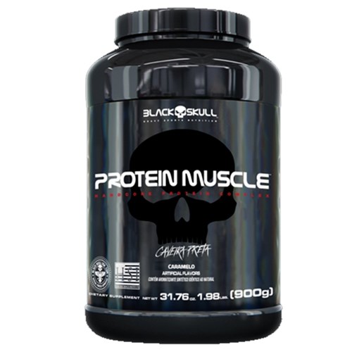 Protein Muscle 900G - Black Skull - Caramelo