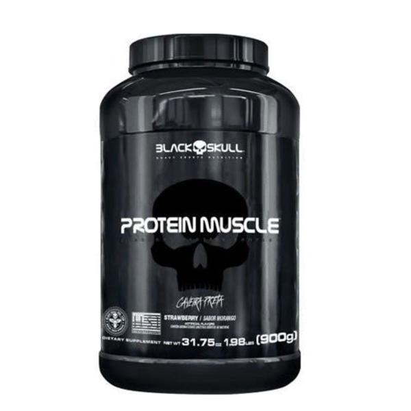 Protein Muscle - 900g Morango - Black Skull