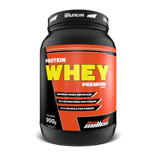 Protein Whey Premium 900g Concentrado Baunilha - New Millen