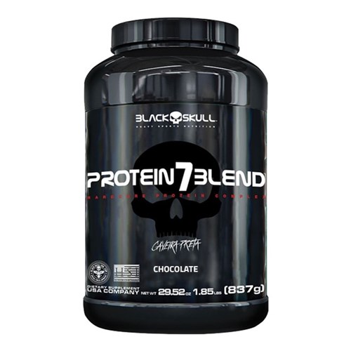 Protein7 Blend Caveira Preta 837G - Black Skull - Chocolate