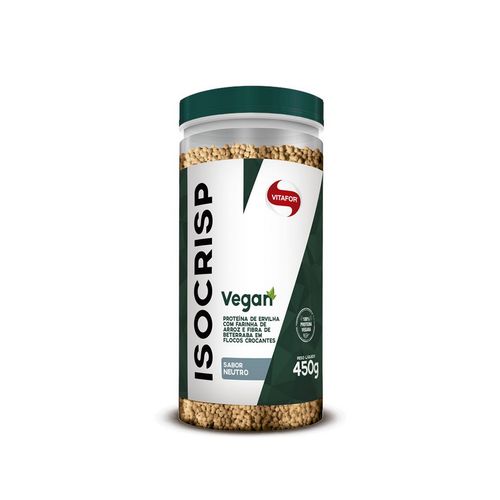 Proteina Vegana Isocrisp Vegan Sabor Neutro - Vitafor - Contém 450g