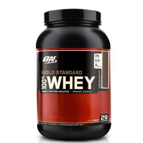Proteína Whey Protein 100% Whey Gold Standard 2lb Optimum Nutrition Coqueteleira