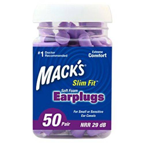 Tudo sobre 'Protetor Auricular Mack's Earplug Slimfit 29db 50 Pares'
