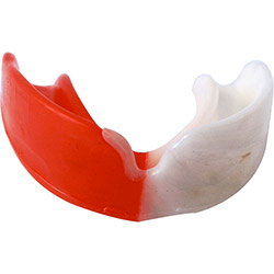Protetor Bucal Proaction F067 C/ Estojo - Branco / Vermelho - Tamanho Único