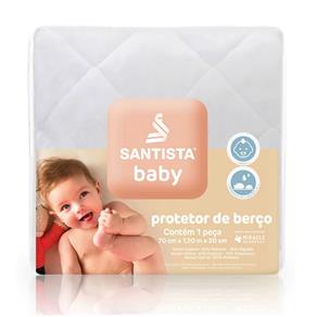 Protetor de Berço Impermeável Matelassê Baby Santista - Baby - Branco - BRANCO
