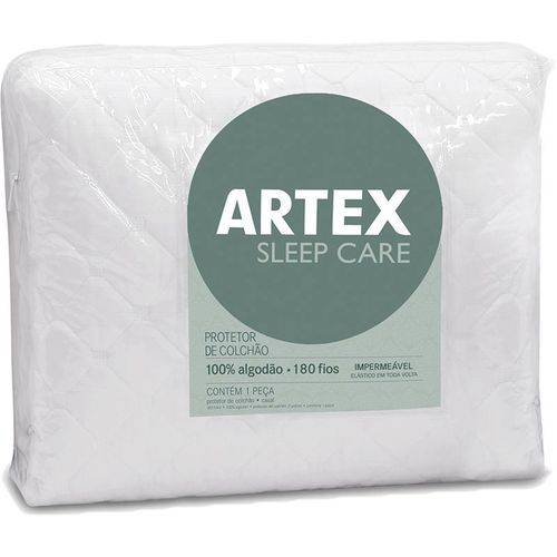 Protetor de Colchão Artex Sleep Care Solteiro - Artex Branco