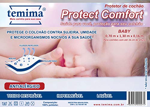 Protetor de Colchão Baby Impermeável Comfort em Malha - TEMIMA