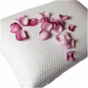 Protetor de Travesseiro Capa Fronha Fibrasca Impermeável Toque de Rosas - Branco