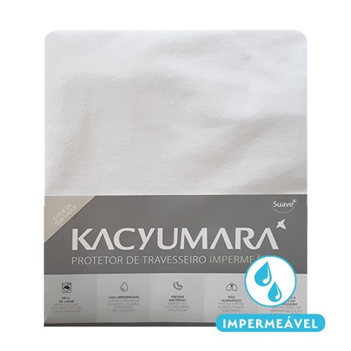 Protetor de Travesseiro Impermeável Kacyumara Malha Branco