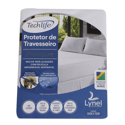 Protetor de Travesseiro Impermeável Lynel Tech Life Premium - 50 X 70cm