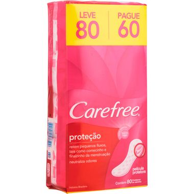 Protetor Diário com Perfume Carefree Leve 80 Pague 60un