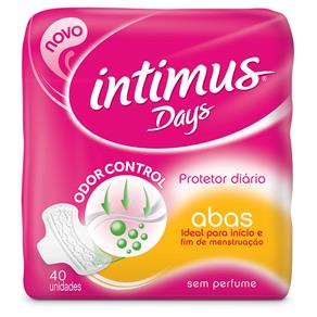 Protetor Diário Intimus Days com Abas 40 Unidades
