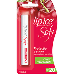 Protetor Labial Lip Ice Soft Cereja Refrescante FPS 20