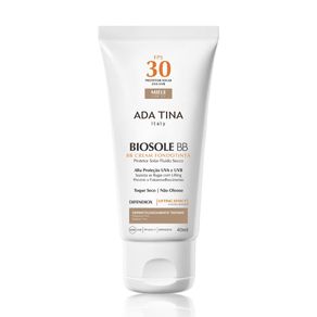 Protetor Solar Ada Tina Biosole BB Cream com Cor FPS 30 Miele 40ml