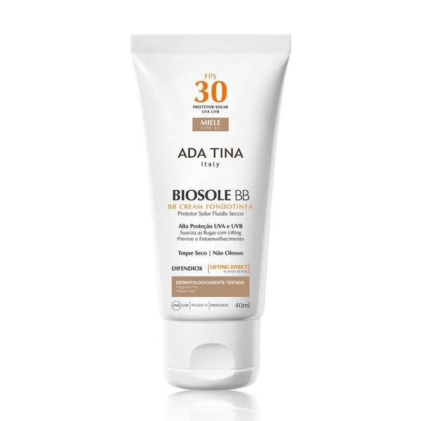 Protetor Solar Ada Tina Biosole Bb Cream Cor 35 40ml
