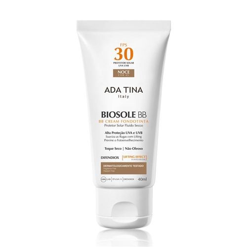 Protetor Solar Ada Tina Biosole BB Cream FPS 30 Cor Noce com 40ml