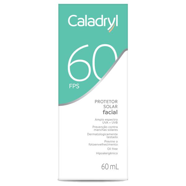 Protetor Solar Caladryl Loção Facial FPS 60 60mL
