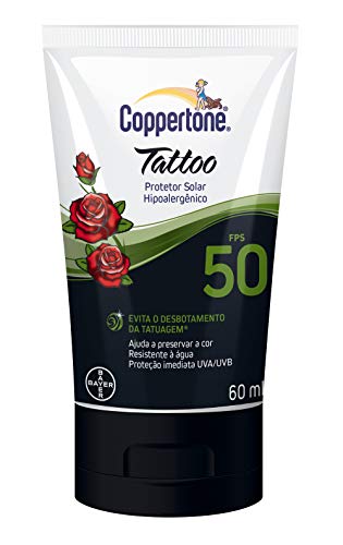 Protetor Solar Coppertone Loção Tattoo Fps50 60ml, Coppertone