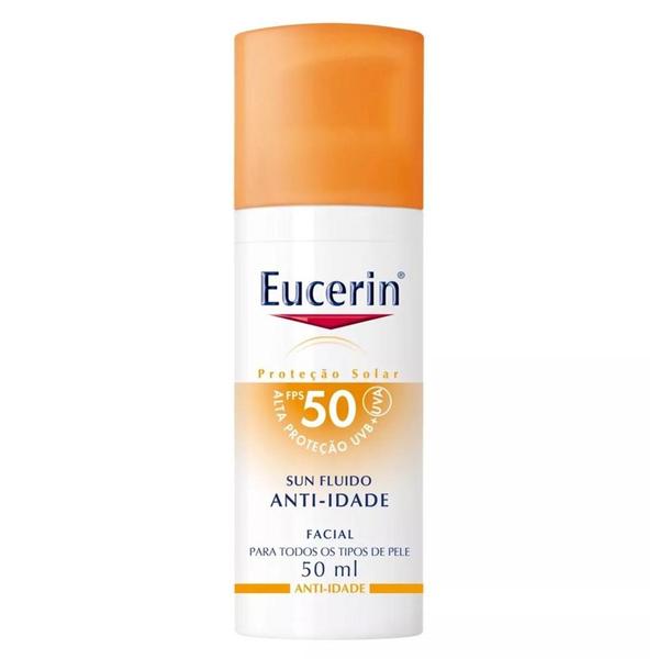 Protetor Solar Eucerin Sun Fluído Anti-Age Facial FPS50 50g