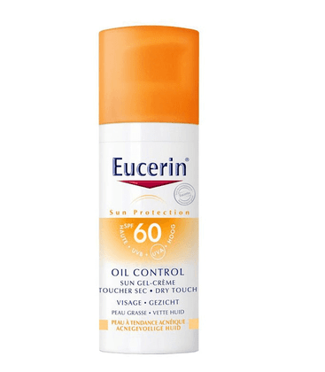 Protetor Solar Eucerin Sun Gel Creme Oil Control FPS 60 52g