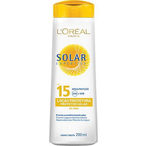 Protetor Solar Expertise Loção FPS 15 200ml - L'Oréal Paris