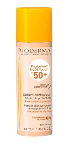 Protetor Solar Facial Bioderma - Photoderm Nude Touch Fps50+ Dourado