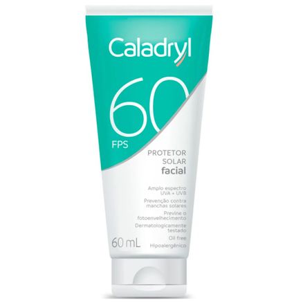 Protetor Solar Facial Caladryl FPS 60 60ml